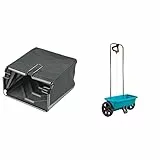 Gardena Fangsack: Robuster Auffangbehälter für Gardena Elektro-Rasenlüfter ES 500 & Streuwagen L: Universalstreuer zum Ausbringen von Dünger, Samen und Streusalz, 45 cm Streubreite