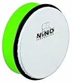 Nino Percussion Hand Drum Instrument - Mittelgroße Handtrommel für Kinder ab 3 Jahren - Durchmesser 8 Zoll (ca. 20 cm) - Kunststoff, Grün (NINO45GG)