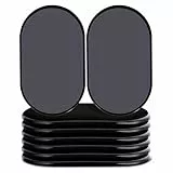 Ezprotekt Möbelgleiter, 240 x 146mm Oval Wiederverwendbare Möbelgleiter und Gleiter für Teppichoberflächen, 8 Stück Schwere Möbel Schnell und Einfach Bewegen mit Möbelgleiter Schwarz
