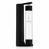 bubliq Wassersprudler, Mattschwarz, mit 1 l Flasche, minimalistisches Design, sparkle anything
