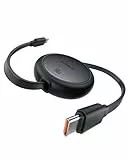 Baseus USB C auf USB C Kabel Rollbar, 60W 1m Mini Einziehbar Schnellladekabel, USB C Ladekabel für iPhone 16 15 14 Pro, Samsung Galaxy S25 S24 Ultra, MacBook, iPad Pro, Tragbar Leicht zu Verstauen
