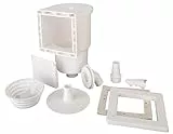Gre AR100 – Skimmer zur Reinigung und Wasseraufbereitung von Standardpools + Einlassventil. Filtersystem für Pools, Farbe Weiß, 27 x 22 x 35 cm