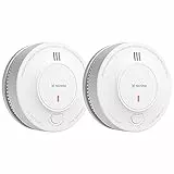 X-Sense Verbesserter Rauchmelder 10 Jahre Batterie, Feuermelder mit fotoelektrischem Sensor, EN14604 geprüfte Brandmelder, SD2J0AX, 2er Set