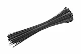 Meister Kabelbinder - Praktisches Set - 100 Stück - schwarz - 300 x 4,8 mm - Stabiles Nylon - UV-Beständig - Langlebig & robust / Kabelbinder-Set für Bündelgut / Kabelverbinder / 7452570