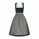 Generisch Dirndl Damen midi Lang Dirndl Trachtenkleid Trachtenrock Dirndl-Komplettsets Trachtenmode Trachten Damen mit 3 Teilig Dirndl Schürze Dirndlbluse Oktoberfest Dresses Dirndlkleid