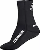 Cressi seit 1946 - Neoprene Socks Resilient 5mm S - Unisex Neopren Socken, Schwarz, 5 mm Doppelgewebe, Speziell für Tauchen, Apnoetauchen, Schnorcheln und Andere Wassersportarteni, S