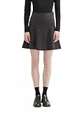 TOM TAILOR Denim Damen 1043319 Skater Mini-Rock, 10522-Shale Grey Melange, L