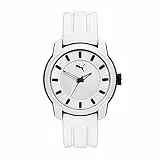 Puma Herrenuhr Puma 2, Dreizeigeruhrwerk, 45 mm Gehäuse aus schwarzem Polycarbonat mit Silikonarmband, P6017