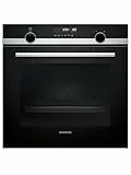 Siemens HB578GBS3, iQ500, Einbau-Backofen 60 x 60 cm, activeClean Pyrolyse Selbstreinigung, 3D Heißluft, Schnellaufheizung, cookControl30 Automatikprogramme, softMove, Edelstahl