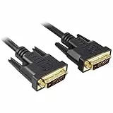 PremiumCord DVI Verbindungskabel - 3m, Dual-Link, DVI-D (24 + 1) Stecker auf Stecker, Digital, Full HD 1080p, max. Auflösung: 2560 x 1600 Pixel 60Hz, Farbe schwarz