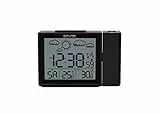 Explore Scientific Projektions-Funkwecker mit Wettervorhersage und Innen- und Außentemperatur, RPW3009CM3000, schwarz, medium