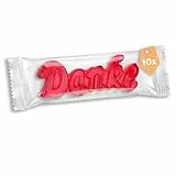 Fruchtgummi Danke – 10er Pack Gastgeschenk – Süßes Dankeschön im Schriftzug Danke für Gäste, Hochzeit, Geburtstag, Firmen-Event & Feiern – Gummibärchen mit 10% Fruchtsaft als Mitgebsel & Give-away