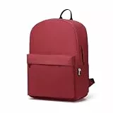 Kono Kinderrucksack Schultasche für Jungen und Mädchen Leichter Rucksack für Teenager Studenten Büchertasche Reise Casual Daypack Damen Herren, rot, Einheitsgröße, Schule