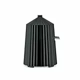 Alessi Plissé MDL07 B - Design Elektrische Zitruspresse, aus Thermoplastischem Harz, Europäischer Stecker 80 W, Schwarz
