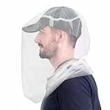 South to East Premium Moskito Kopfnetz für Insekten 2er-Pack, Fliegen- & Insektenschutz | Ultra groß & lang, extra feine Löcher für Camping, Wandern, Angeln, Gartenarbeit, Safari, passt auf alle Hüte