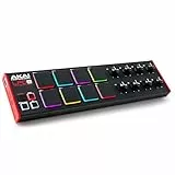 AKAI Professional LPD8 – USB MIDI Controller mit 8 responsiven MPC Drum Pads für Mac und PC, 8 zuweisbaren Drehreglern und Musikproduktionssoftware