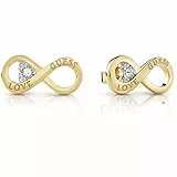 Guess Damen-Ohrstecker Edelstahl Zirkonia One Size, Gold 32023455