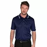Island Green IGTS1899 Herren-Poloshirt mit Rückenpasse-Detail, Marine, XL