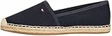 Tommy Hilfiger Damen Espadrilles Flag Canvas mit Logo, Blau (Space Blue), 40