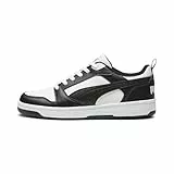 PUMA Rebound V6 Low Unisex Sneaker , Puma White Puma Black Puma White, 41 EU