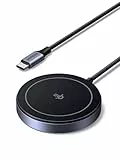 UGREEN MagFlow Qi2 15W kabelloses Ladepad, kabelloses Ladegerät MagSafe-Kompatibel, Wireless Charger mit 1,5M Kabel, für iPhone 17/16/15/14/13/12