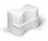 Lifenaxx Ergonomisches Kniekissen und Beinstützkissen - Beinkissen bei Hüftschmerzen - Memory Foam Kniestützkissen - Legen Sie die Schmerzen hinter Sich - LX-026, Weiß, portable