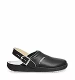 Abeba Clog 9252 - rubber Glattleder schwarz, zertifiziert, 43