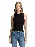 TOM TAILOR Denim Damen 1043074 Top, 14482-Deep Black, M