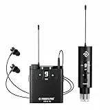 Phenyx Pro UHF Drahtloses In-Ear-Monitorsystem, Professionelles IEM-System mit Stereo-Monitoring, 16 Frequenzen, 61 m Reichweite, Sender und Taschenempfänger für Studio, Bands, Live-Auftritte (PDP-M)