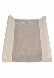 Sterntaler Wickelauflagenbezug 50x70 cm - Bezug für Wickelauflage aus Waffelpikee und Frottee mit Stickerei - zum bequemen Wickeln - Ideal für jeden Wickeltisch, sandfarben