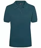 James & Nicholson Damenpolo Classic - Piqué-Poloshirt mit gestrickten Bündchen | Farbe: Petrol | Grösse: L