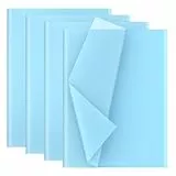 Creavvee Schneidepapier, Seidenpapier, 28 Blätter, 50 x 70 cm, Hellblau