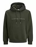 JACK & JONES Male Kapuzenpullover Plus Size Logo Kapuzenpullover