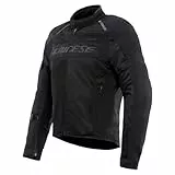 Dainese - Air Frame 3 Tex Jacket, Sommer-Motorradjacke mit herausnehmbarem, winddichtem Innenfutter, Mann, Schwarz/Schwarz/Schwarz, 52