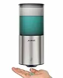 AIKE Automatischer Seifenspender für Flüssigseife, Wandmontage für Küche und Badezimmer, IPX7 Wasserdicht 400ml mit Edelstahl Gebürstetes