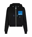 KARL LAGERFELD JEANS, Damen, Zip Up Hoodie, Schwarz, Mittel