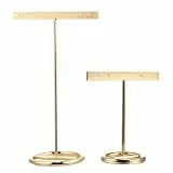 Cabilock Schmuckständer 2 Stück T-Bar Ohrringhalter Metall Display Ständer Für Ohrentropfen Präsentation Und Aufbewahrung Kompakte Größe 6.10X3.94X2.36In Ideal Für Zuhause Und Einzelhandel