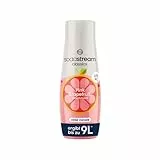 SodaStream Sirup Pink Grapefruit ohne Zucker, 1x Flasche ergibt 9 Liter Fertiggetränk, Sekundenschnell zubereitet und immer frisch, 440 ml