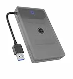 ICY BOX SATA auf USB Adapter für 2,5' HDD / SSD, Festplatten Adapter, USB 3.2, USB-A, Schutzbox, Werkzeuglos, Externes Gehäuse, IB-AC603b-U3