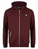 ROADSIGN australia Herren Sweatjacke Kapuzenjacke mit markantem Print für Urbane Herbst-Outfits rot, M