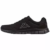 Kappa Unisex Valdis Oc Stra en Laufschuh, Black Grey, 38 EU Schmal