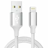 iPhone Ladekabel, Lightning Kabel 1.8M Ladekabel iPhone Schnellladekabel MFi Zertifiziert iPhone Kabel Nylon USB Lightning Kabel für iPhone 14 13 12 11 Pro Max Mini XS XR X 8 7 6 Plus 5 SE 2020,iPad