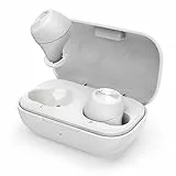 Thomson Bluetooth Kopfhörer (True Wireless In Ear Kopfhörer mit Mikrofon, Earbuds mit Ladestation, leichte kabellose Kopfhörer mit Sprachassistent und Touch Control, IPX4, Bluetooth 5.0), Weiß
