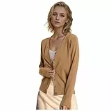 Generisch Strickjacke Damen Cardigan Herren Pullover Damen Strickjacke Pullover Damen Winter Mantel Große Größe Strickjacke Oberbekleidung (Khaki, S)