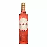 Lillet Rosé, französischer Wein-Aperitif, fruchtig-frischer Geschmack von Orange & roten Früchten, für Spritz & Cocktails, 17% Vol., 1 x 0,75 l