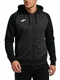 Joma Herren Academy Iv Kapuzenpullover, Antrazit, Schwarz, XL EU