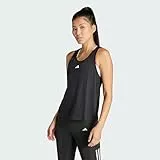 adidas Damen Train Essentials Minimal Branding Racerback Tank Top Shirt, Black, L