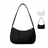 HMCEY Handtasche Damen Schultertasche,Unterarmtasche Kleine Umhängetasche,Crossbody Shoulder Bag Y2k,Mini Hobo Bag,Handtaschen Elegante Damen,Hand Bags for Womens,Tasche Stoff mit ReißVerschluss