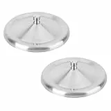 Operitacx Edelstahl Deckel Für Tassen 12.3 Cm Runde Becherabdeckung 2 Stück Klappdeckel Zum Schutz Vor Staub Und Fliegen Für Büro Camping Und Zuhause