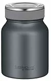 THERMOcafé by THERMOS TC FOOD JAR graphite grey mat 0,50l, 9h heiß 14h kalt, Thermobehälter für Essen, doppelwandiger Lunchpot aus Edelstahl, auslaufsicher, spülmaschinenfest, für Büro und unterwegs